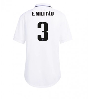 Real Madrid Eder Militao #3 Hjemmedrakt Kvinner 2022-23 Kortermet